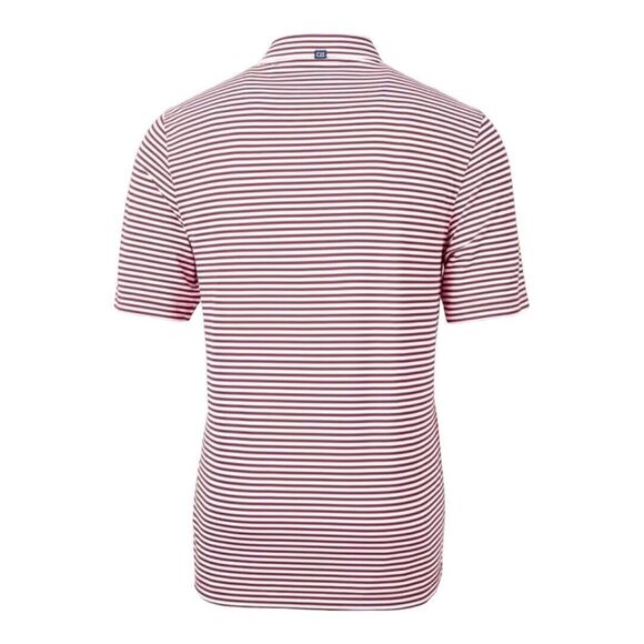 Cutter & Buck Florida State Seminoles Red Virtue Eco Pique Stripes S/S  Polo XXL - Picture 4 of 5